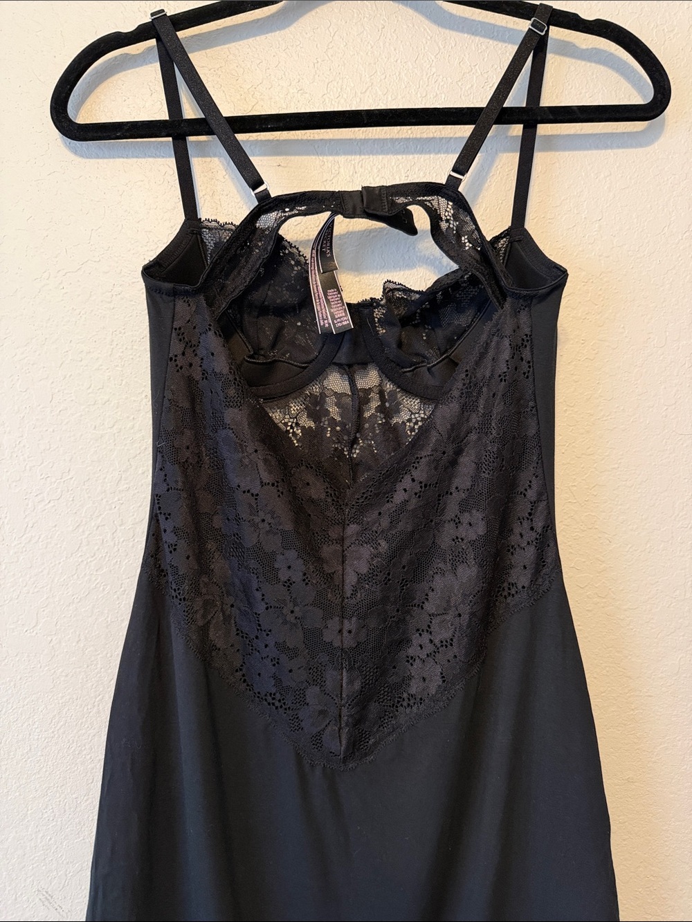 Victoria's Secret Black Lace-Trim Chemise - Picture 5 of 6